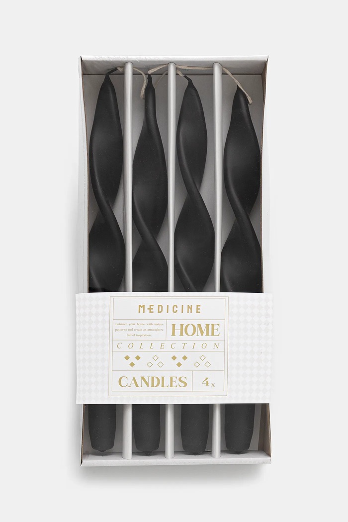 Medicine lumânare decorativă 4-pack RW25-SCU408 negru RW25