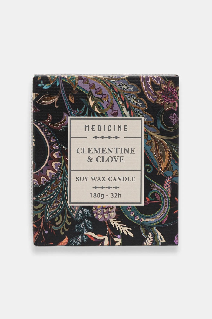 Vonná sójová svíčka Clementine & Clove modrá RW25-SCUB01