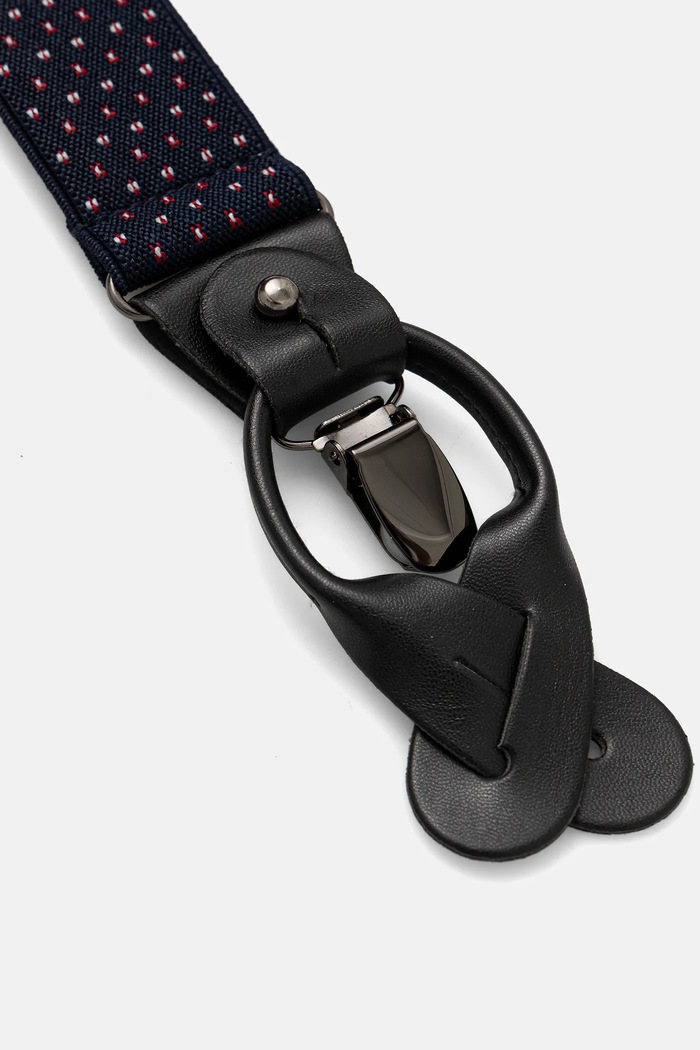 Medicine nadrágtartó és csokornyakkendő készlet sötétkék RW25-SEU803