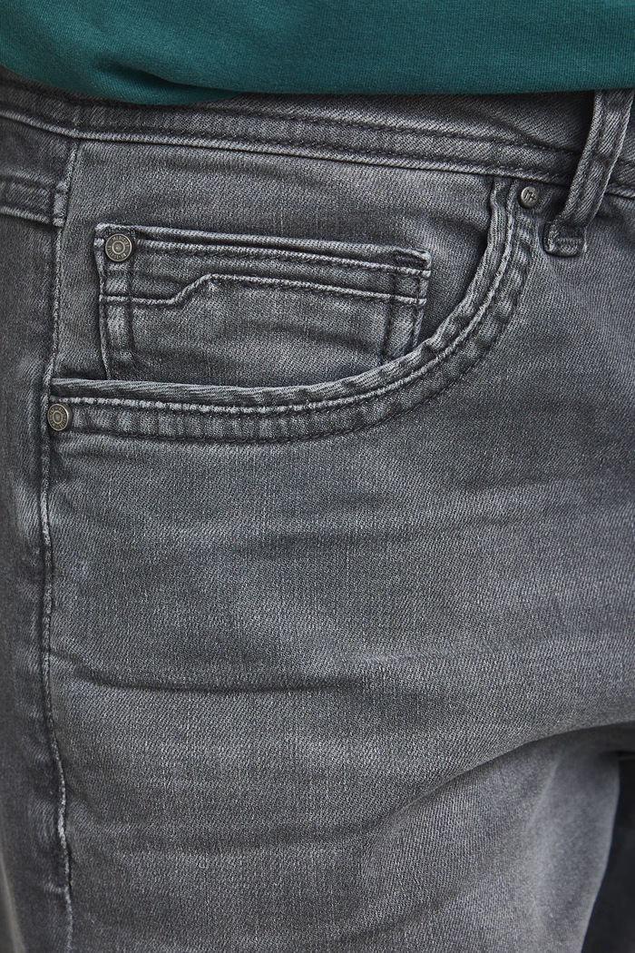 Jeansy męskie slim z efektem sprania RW25-SJM014 szary