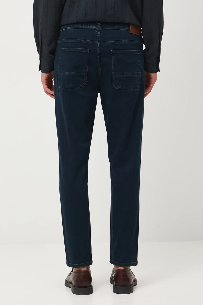 Oblečenie Rifle tapered s praným efektom RW25-SJM702 tmavomodrá