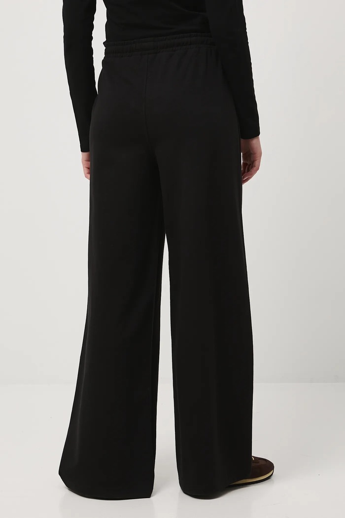 Odzież Spodnie dresowe damskie wide leg RW25-SPD307 czarny