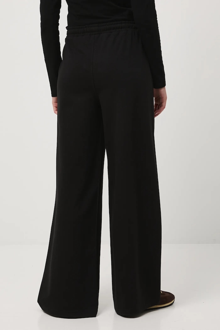 Odzież Spodnie dresowe damskie wide leg RW25-SPD307 czarny