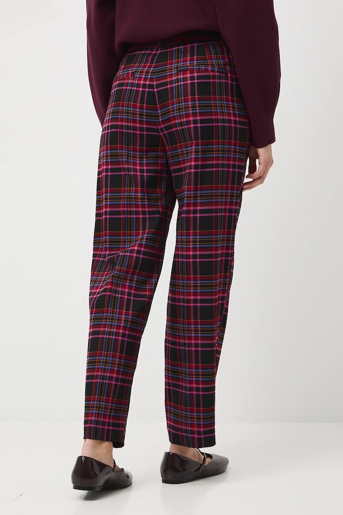 Odzież Spodnie damskie chino w kratę RW25-SPD602 multicolor