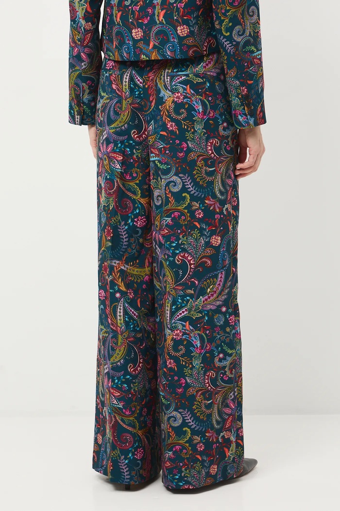 Odzież Spodnie damskie wide leg wzorzyste RW25-SPDC00 multicolor