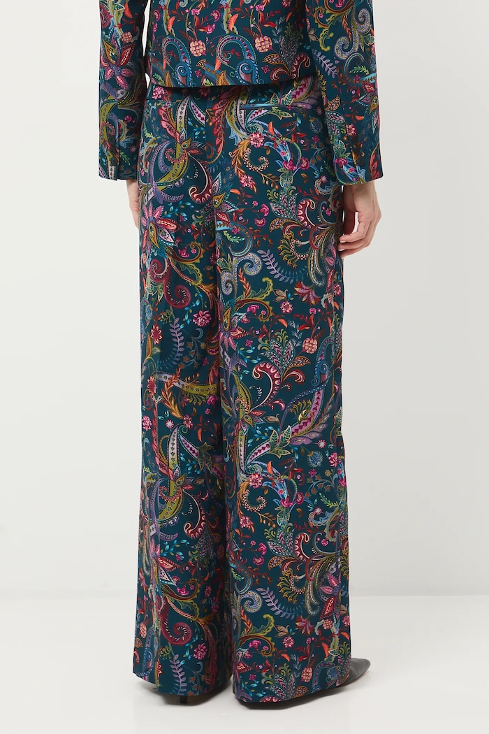Odzież Spodnie damskie wide leg wzorzyste RW25-SPDC00 multicolor