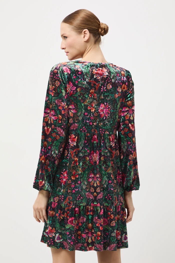 Odzież Sukienka damska mini wzorzysta RW25-SUD071 multicolor