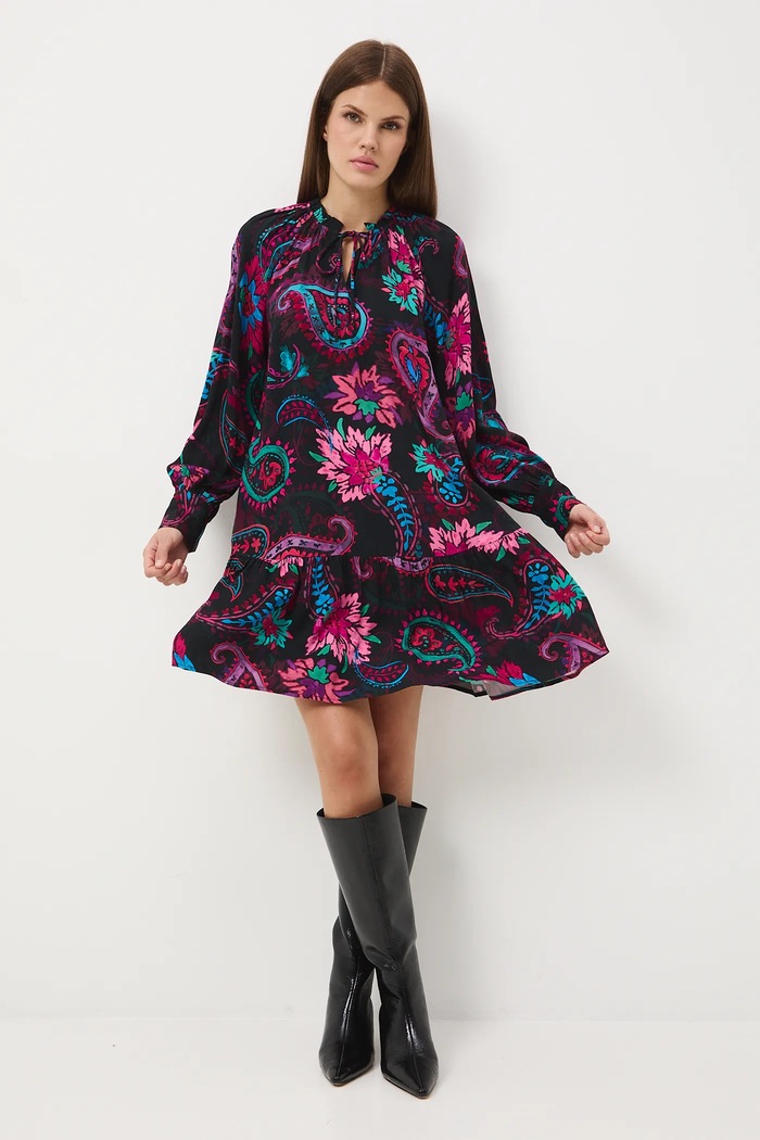 Medicine rochie legat negru RW25-SUD604