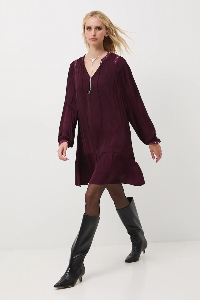 Medicine rochie RW25-SUD703 burgundia