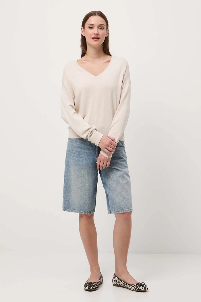 Medicine sweter RW25-SWD034 beżowy RW25