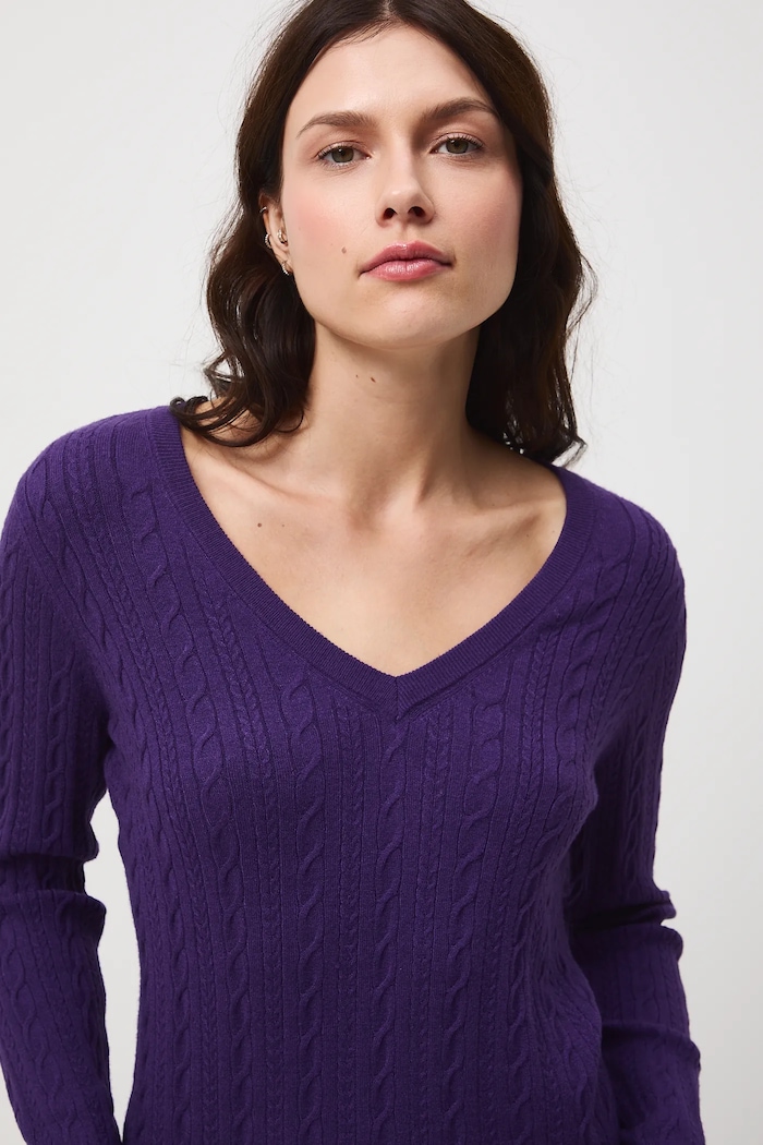 Medicine sweter fioletowy RW25-SWD052