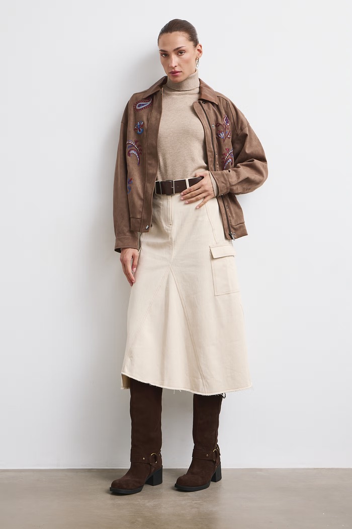 Sweter Medicine beżowy RW25-SWD071