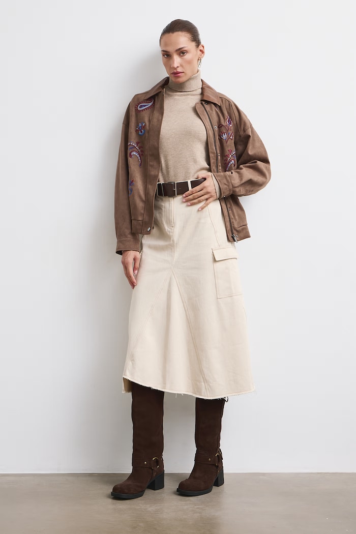 Sweter Medicine beżowy RW25-SWD071