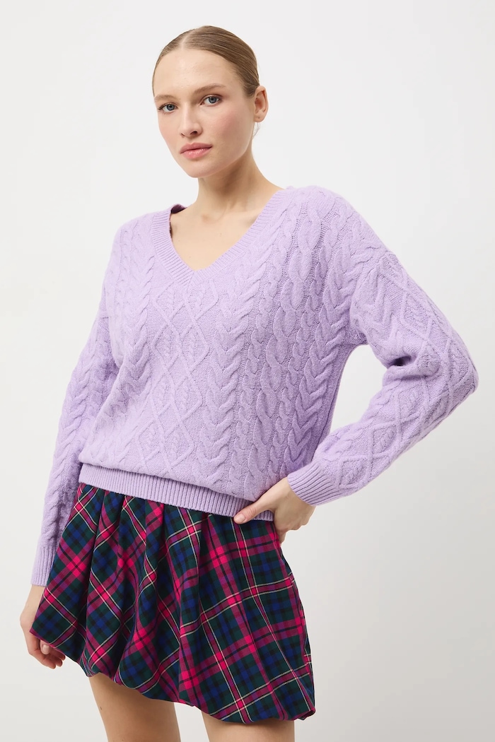 Medicine pulover groase violet RW25-SWD073
