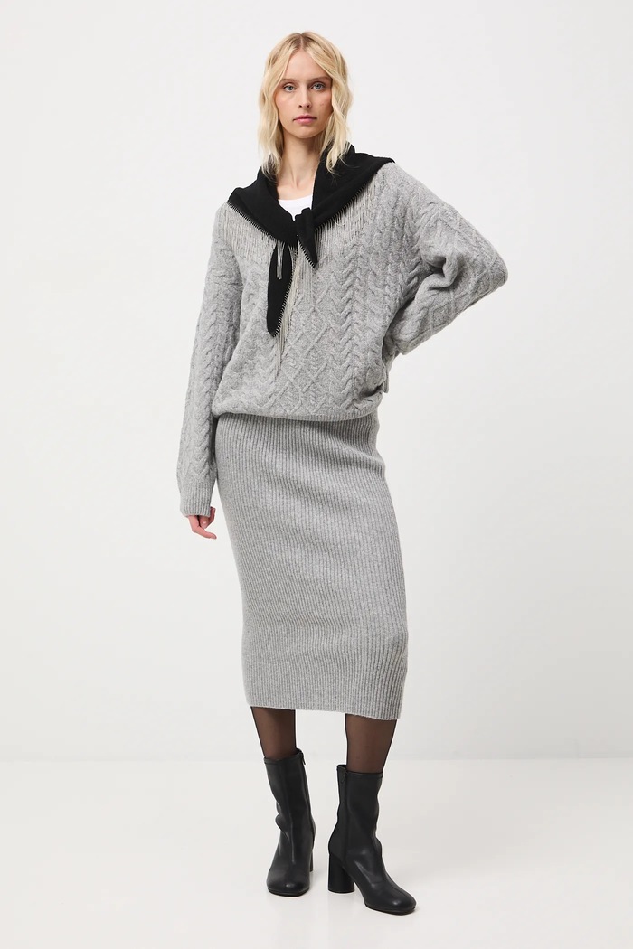 Medicine sweter RW25-SWD073 szary RW25