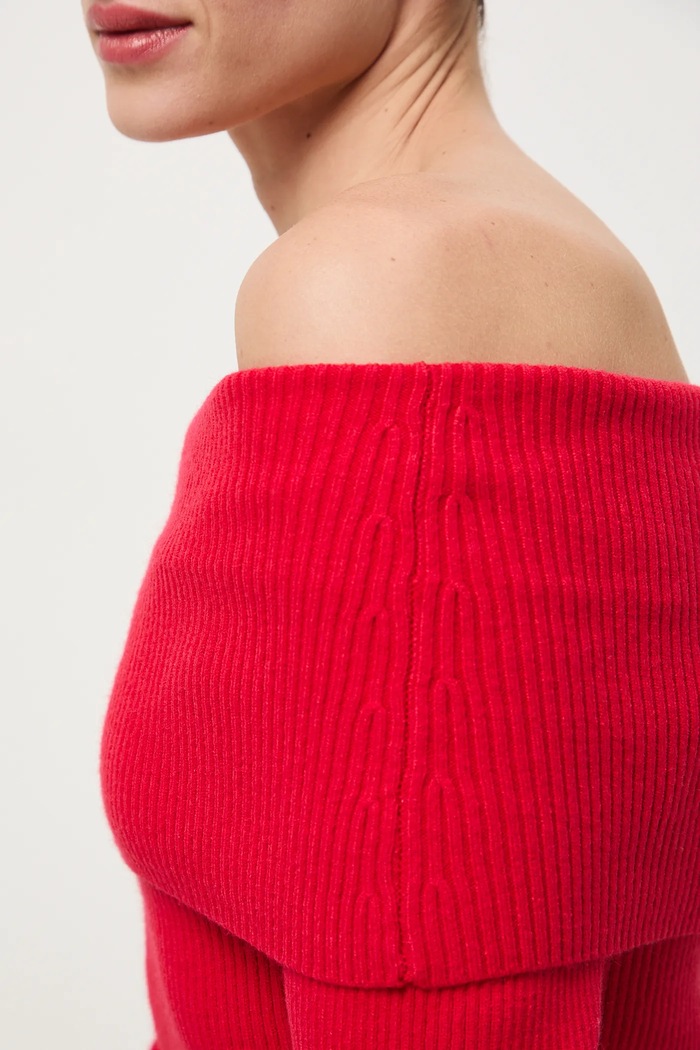 Medicine sweter RW25-SWDA05 czerwony