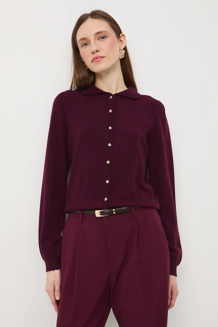 Sweter Medicine RW25-SWDB02 bordowy
