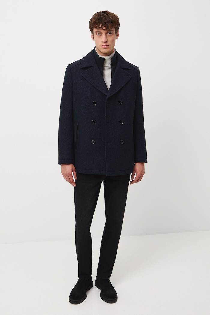 Sweter bawełniany męski melanżowy RW25-SWM072 szary RW25