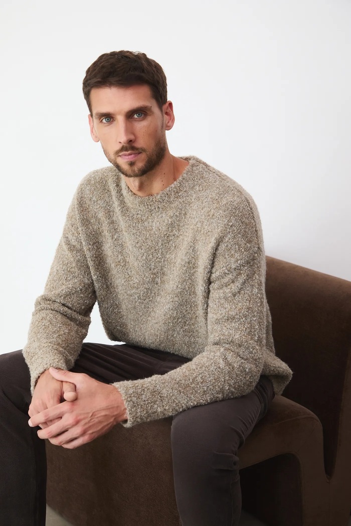 Sveter Medicine relaxed hnedá RW25-SWM909