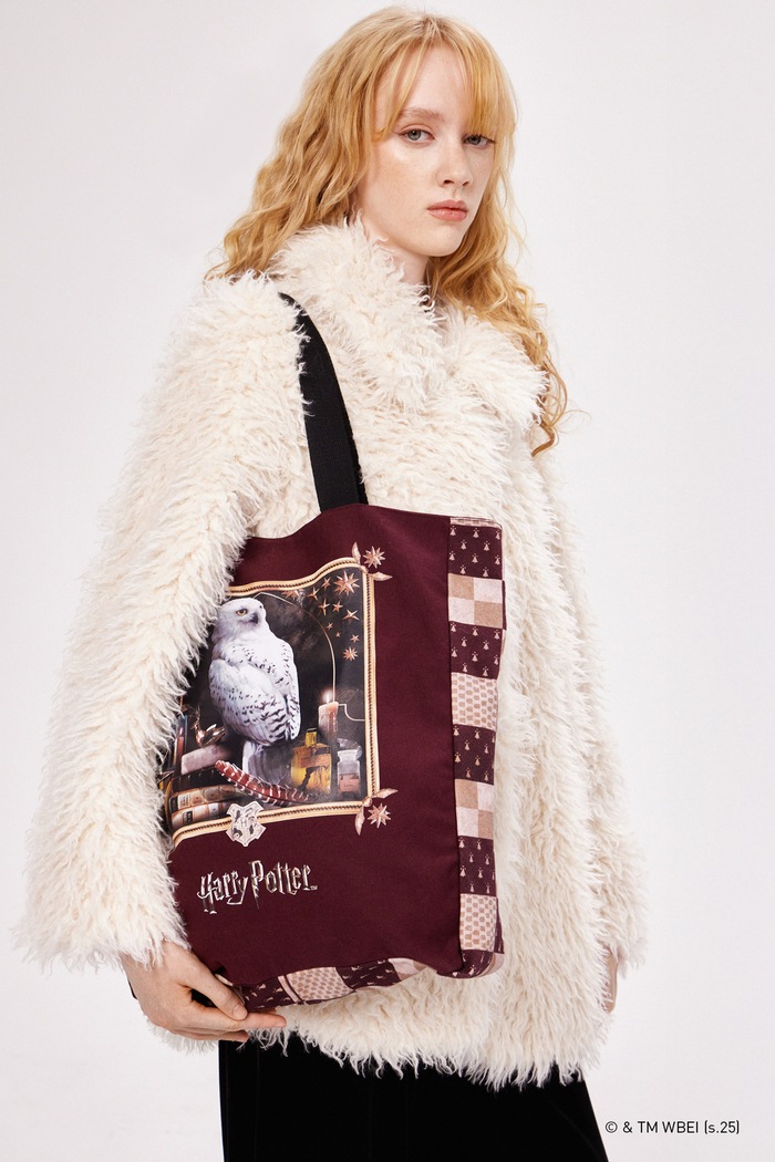 Torba bawełniana z kolekcji Harry Potter mieści A4 bordowy RW25-TCDB50