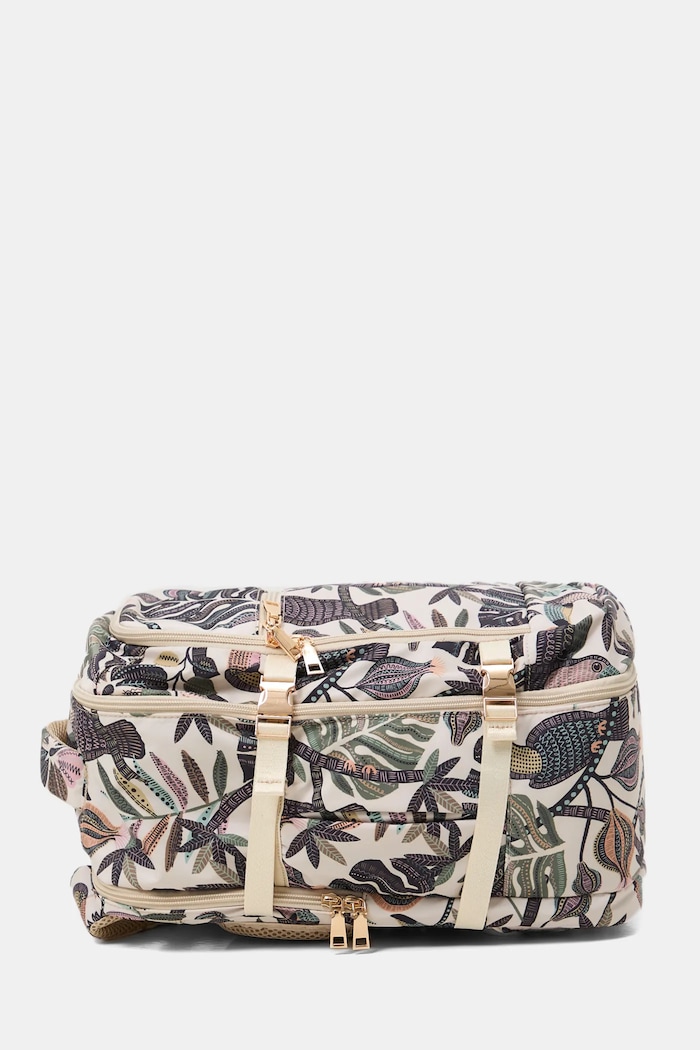 Plecak podróżny kabinowy z motywem roślinnym RW25-TPD303 multicolor