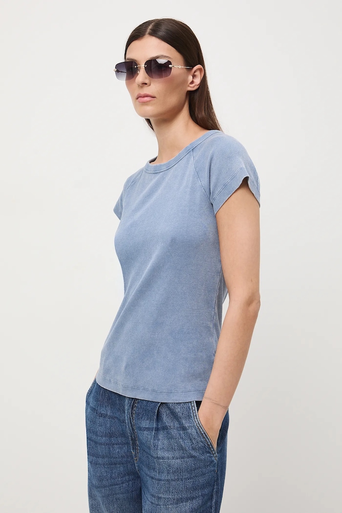 Medicine tricou din bumbac uni albastru RW25-TSD040