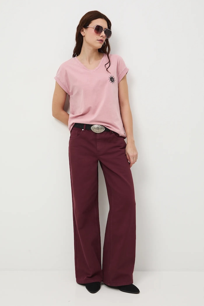 Medicine tricou din bumbac RW25-TSD100 roz RS26