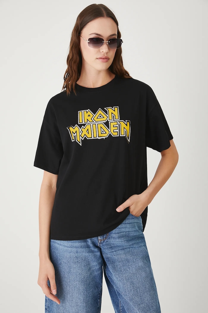 Oblečenie Bavlnené tričko dámske Iron Maiden RW25.TSD171 čierna