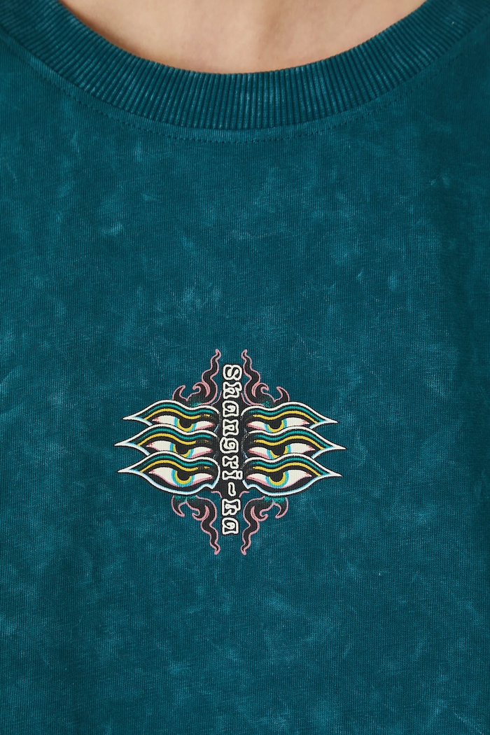 T-shirt bawełniany damski z kolekcji Lands of Legends – Shangri-La RW25-TSD256