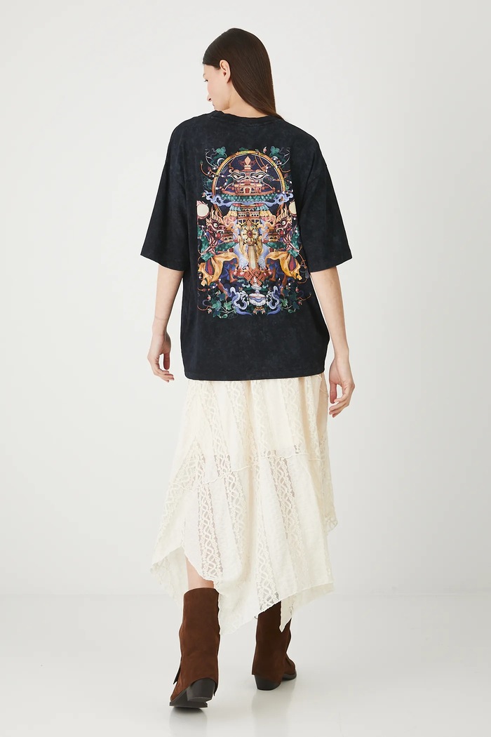 Odzież T-shirt bawełniany damski z kolekcji Lands of Legends – Shangri-La RW25-TSD256 szary