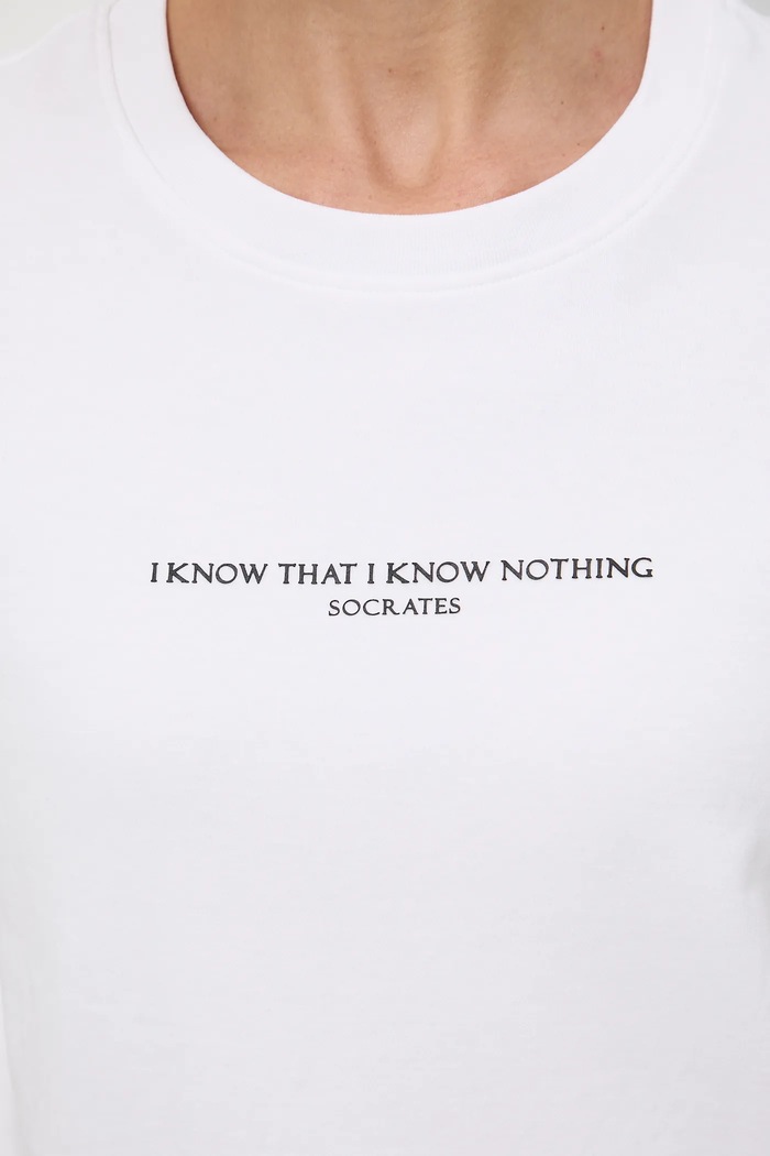 T-shirt bawełniany damski z kolekcji Science – Words of Wisdom RW25-TSD354