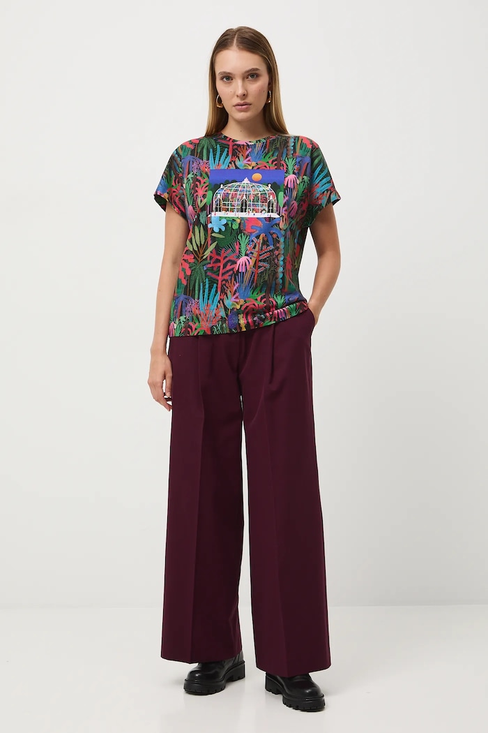 Odzież T-shirt bawełniany damski z kolekcji Tajemniczy Świat Medicine RW25-TSD553 multicolor