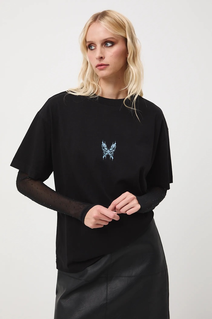 Medicine tricou din bumbac negru RW25-TSD706