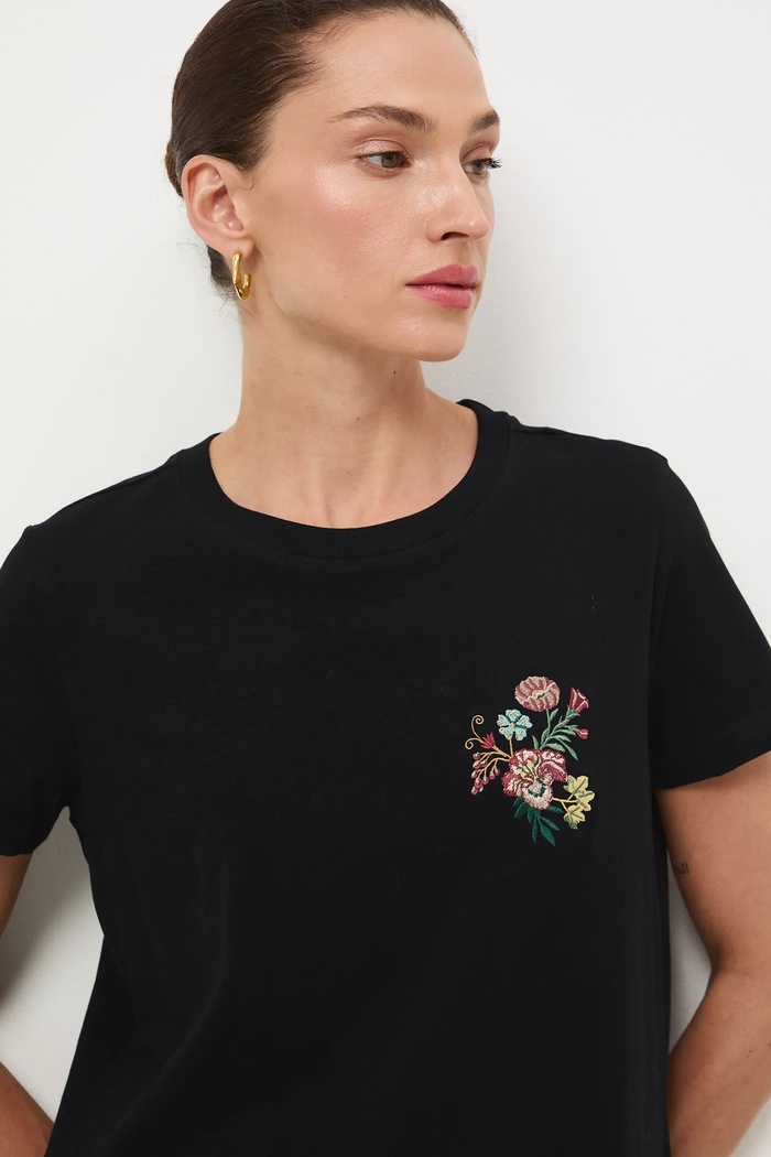 T-shirt damski z kolekcji Zamek Królewski na Wawelu x Medicine RW25-TSD854 czarny