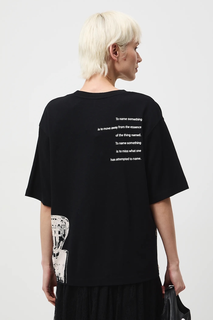 Odzież T-shirt bawełniany damski z kolekcji Zdzisław Beksiński x Medicine RW25-TSDA56 czarny