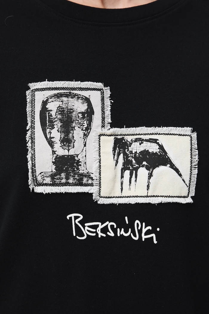 T-shirt bawełniany damski z kolekcji Zdzisław Beksiński x Medicine RW25-TSDA56