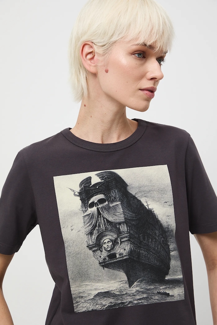 Medicine t-shirt elasztánnal szürke RW25-TSDA58