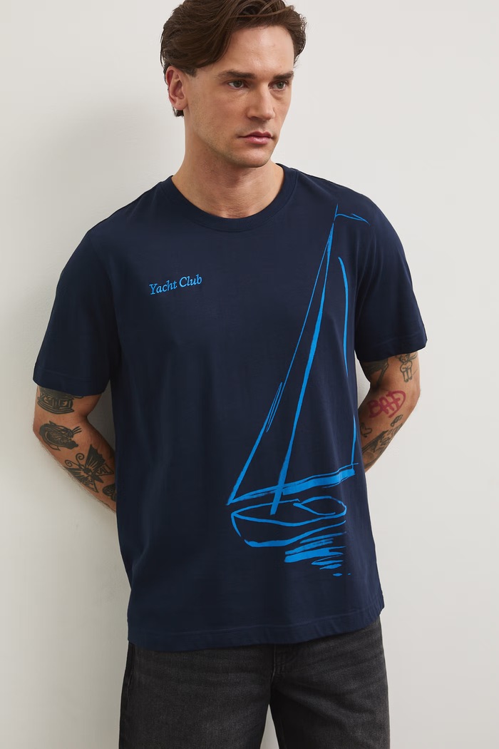 Medicine t-shirt bawełniany RW25-TSM106 granatowy RS26