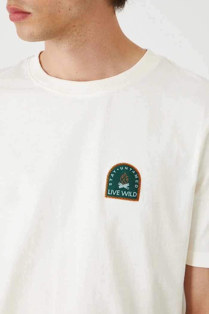 Medicine t-shirt bawełniany RW25-TSM208 beżowy