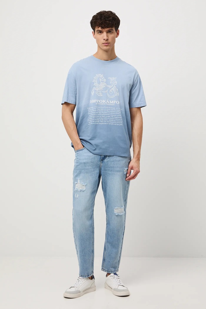 Medicine t-shirt bawełniany RW25-TSM301 niebieski RW25