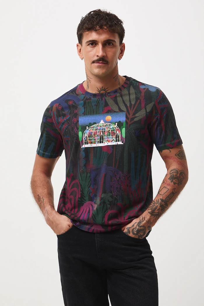 T-shirt bawełniany męski z kolekcji Tajemniczy Świat Medicine RW25-TSM555 multicolor RW25