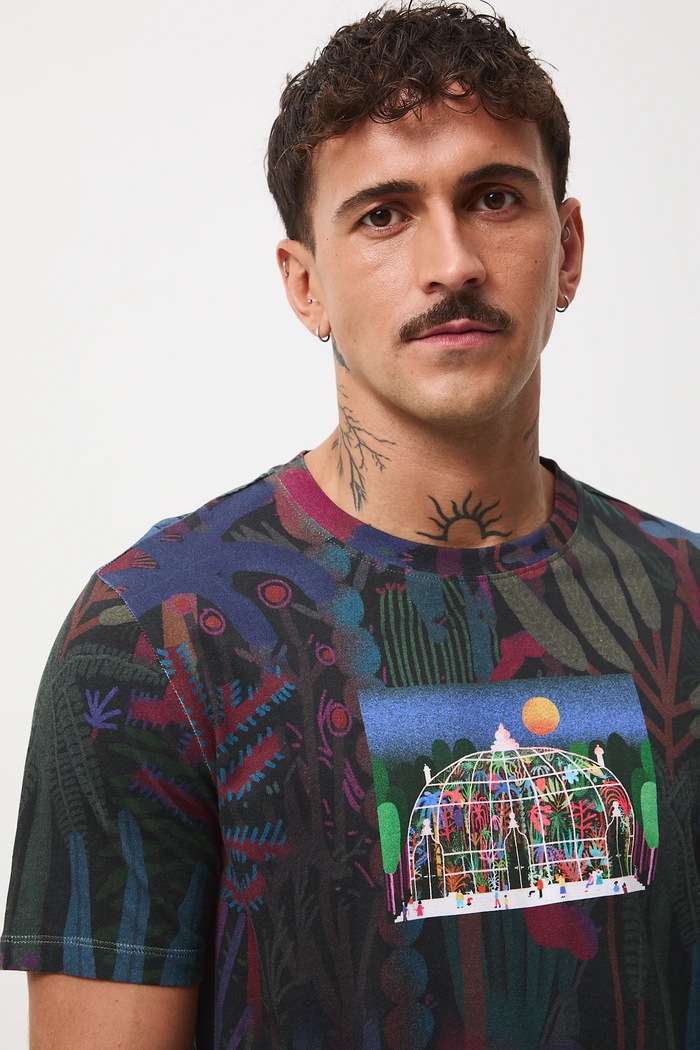 T-shirt bawełniany męski z kolekcji Tajemniczy Świat Medicine RW25-TSM555 multicolor