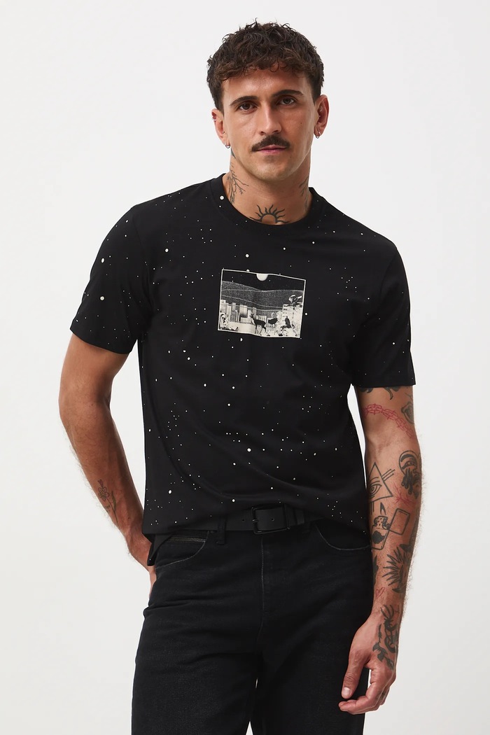 T-shirt bawełniany męski z kolekcji Tajemniczy Świat Medicine RW25-TSM558 czarny RW25