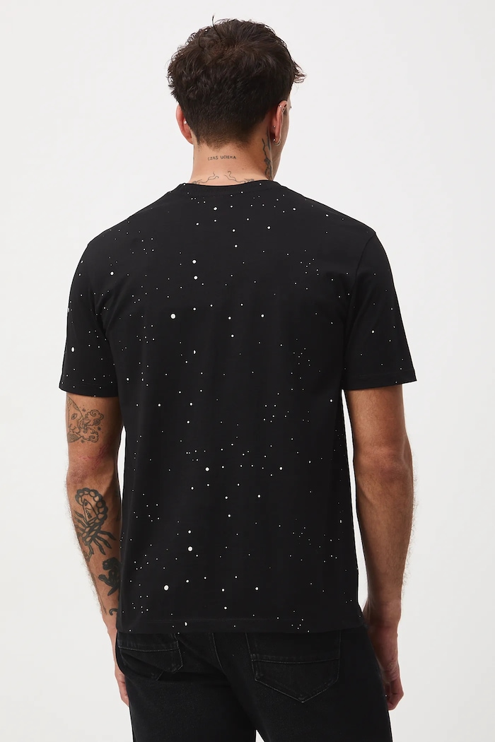 T-shirt bawełniany męski z kolekcji Tajemniczy Świat Medicine czarny RW25-TSM558