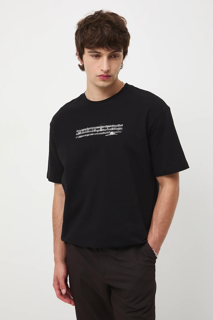 T-shirt bawełniany męski z kolekcji Narodowy Instytut Fryderyka Chopina x Medicine RW25-TSM705 czarny