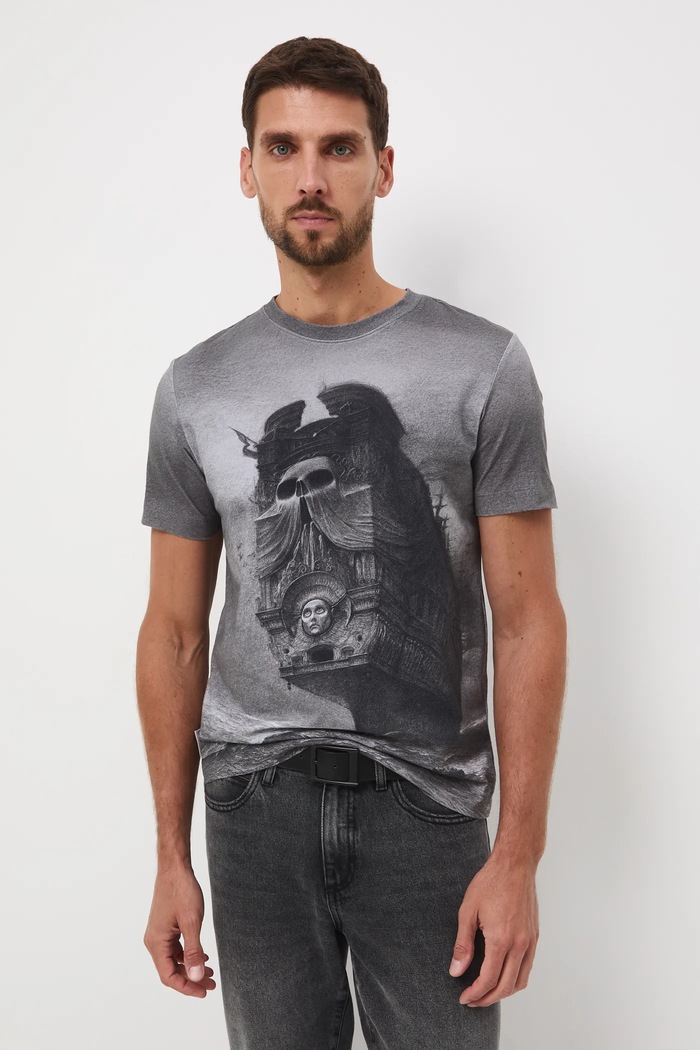 Medicine t-shirt elasztánnal szürke RW25-TSMA50