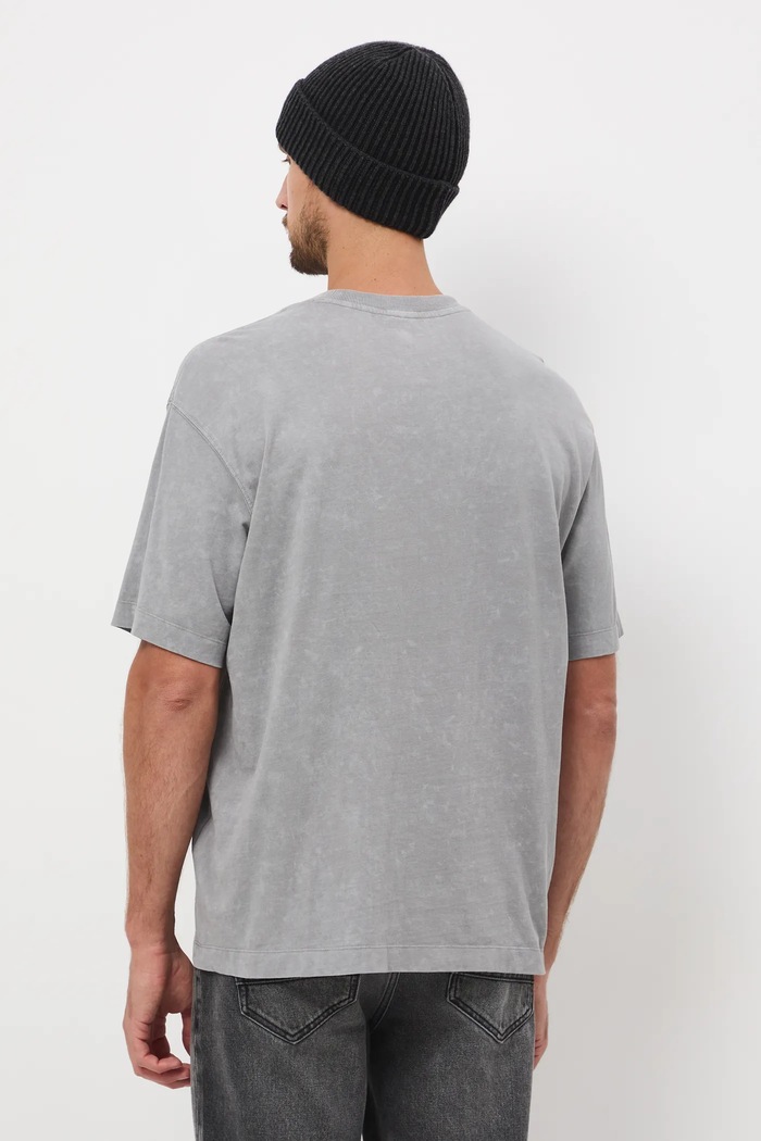 Odzież T-shirt bawełniany męski Nirvana RW25-TSMA75 szary