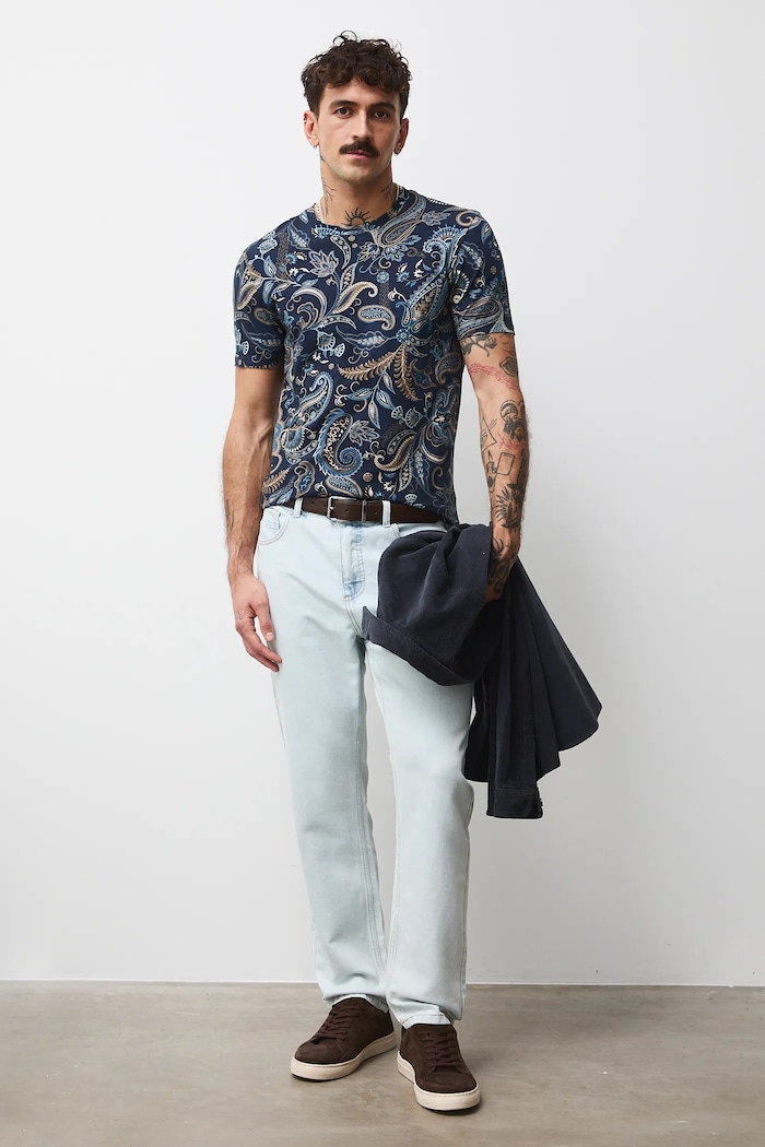 Medicine t-shirt in cotone RW25-TSMB12 blu navy RW25