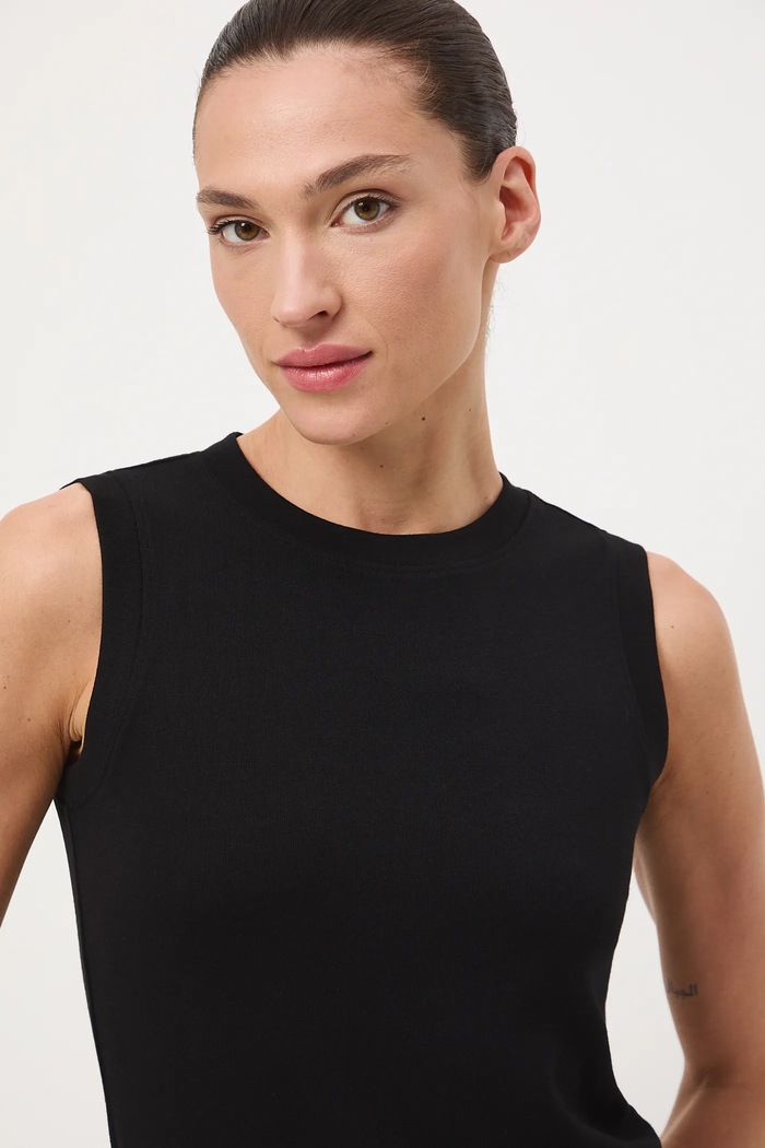 Top damski z modalem czarny RW25-TTD011