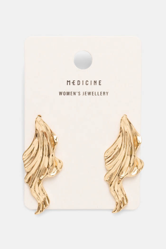 Akcesoria Medicine Kolczyki damskie RW26-AUD703 złoty
